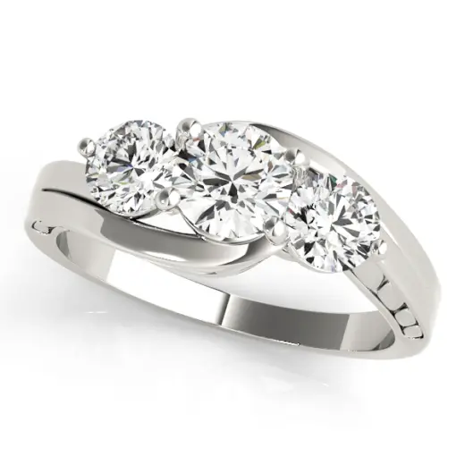 The Regina Three-Stone Engagement Ring
