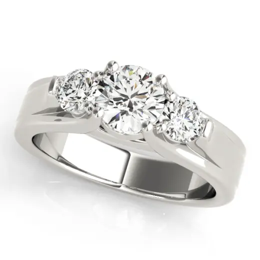 The Sadie Three-Stone Engagement Ring