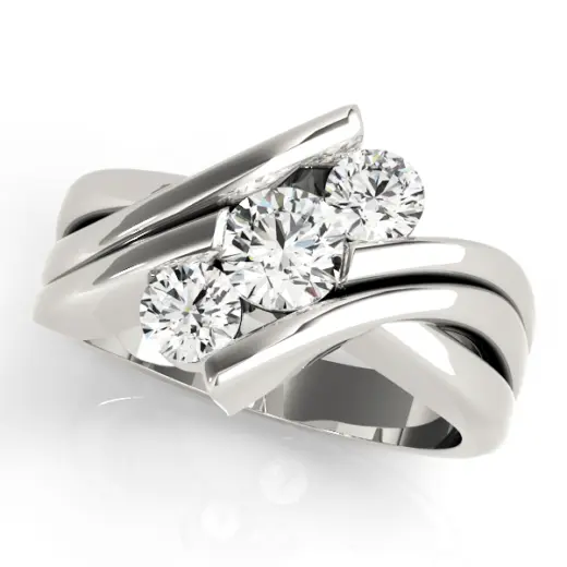 The Zara Three-Stone Engagement Ring