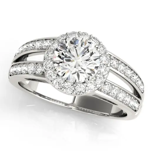 The Harlow Halo Engagement Ring III