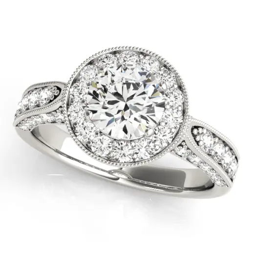 The Alice Halo Engagement Ring IV