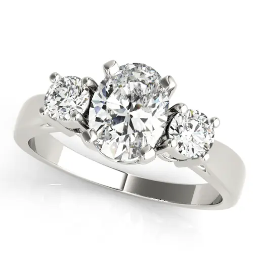 The Margaux Three-Stone Engagement Ring