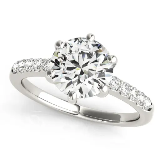 The Ivy Single-Row Engagement Ring