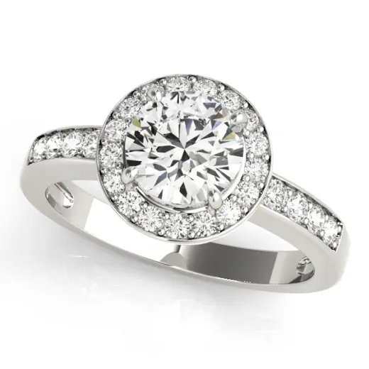 The Lillian Halo Engagement Ring