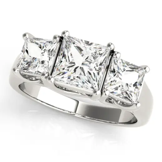 The Guinevere Three-Stone Engagement Ring