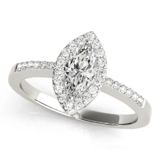 The Gloria Halo Engagement Ring