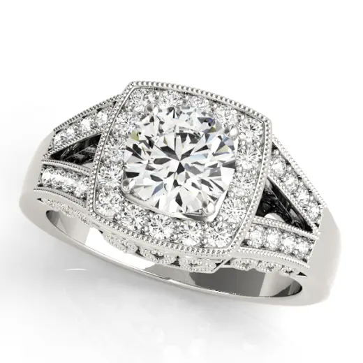 The Octavia Halo Engagement Ring