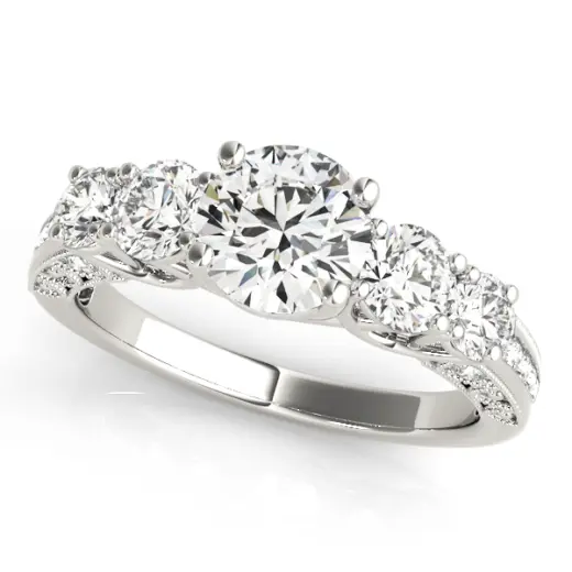 The Lorraine Single-Row Engagement Ring