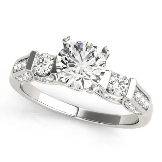 The Yvonne Three-Stone Engagement Ring