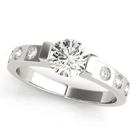 The Monique Single-Row Engagement Ring