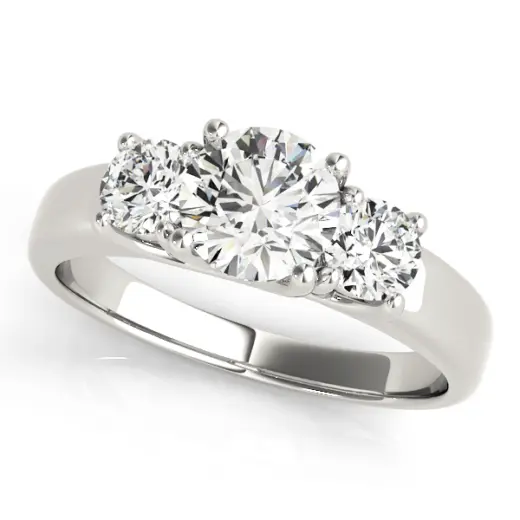 The Aurelia Three-Stone Engagement Ring
