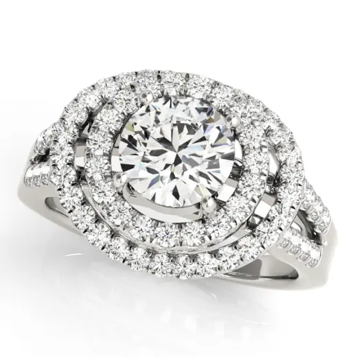 The Arabella Double Halo Engagement Ring
