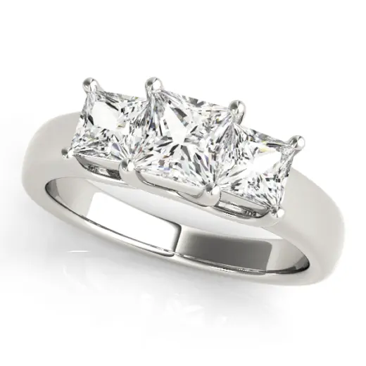 The Gabriella Three-Stone Engagement Ring