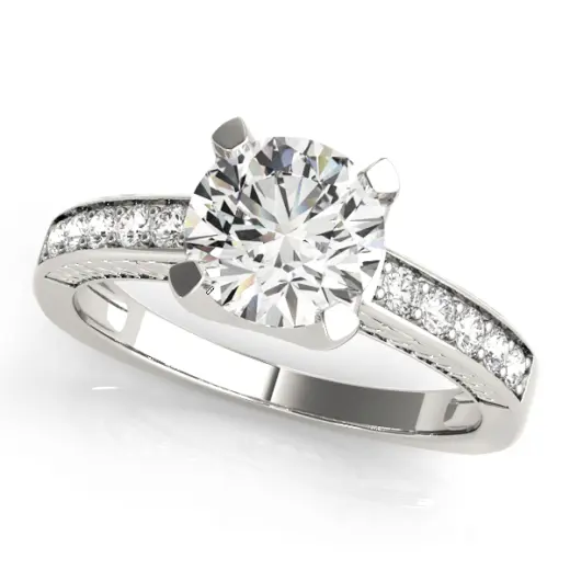 The Priscilla Single-Row Engagement Ring