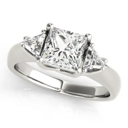 The Stella Three-Stone Engagement Ring