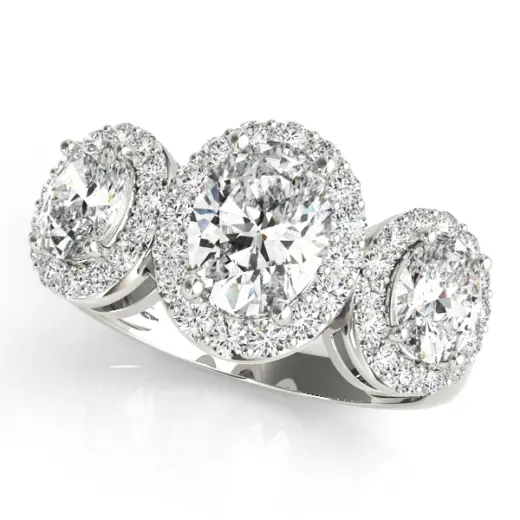 The Opal Three-Stone Engagement Ring