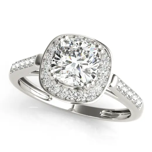 The Beatrice Halo Engagement Ring III