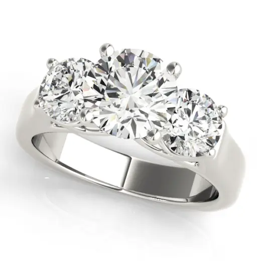 The Sloane Three-Stone Engagement Ring