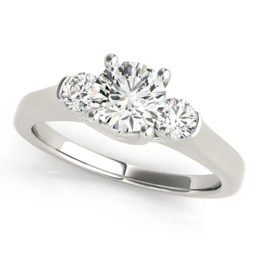 The Rowan Three-Stone Engagement Ring