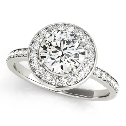 The Ruby Halo Engagement Ring