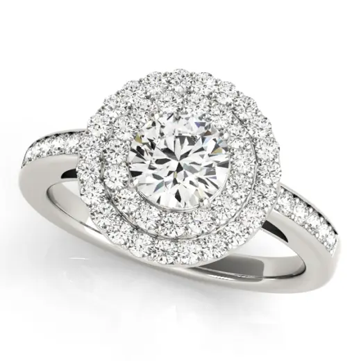 The Cecilia Double Halo Engagement Ring