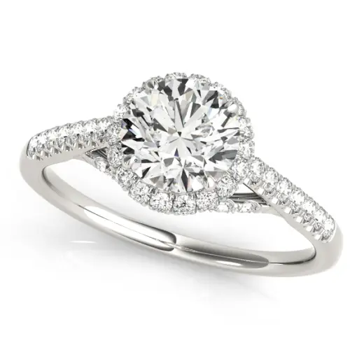 The Ellery Hidden Halo Engagement Ring