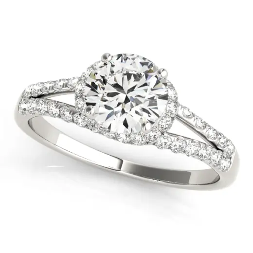 The Aurelia Halo Engagement Ring