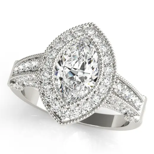 The Guinevere Halo Engagement Ring II