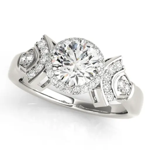The Yvette Halo Engagement Ring II
