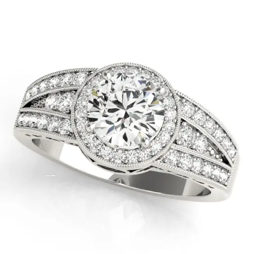 The Adelaide Halo Engagement Ring