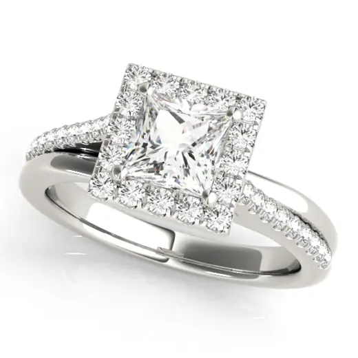 The Esther Halo Engagement Ring