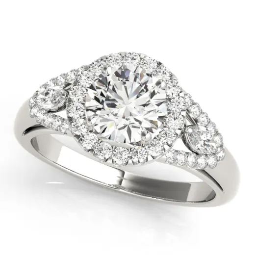 The Adelaide Halo Engagement Ring IV