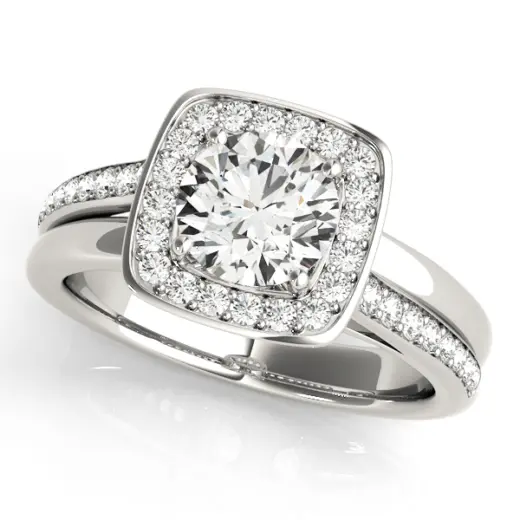 The Paloma Halo Engagement Ring