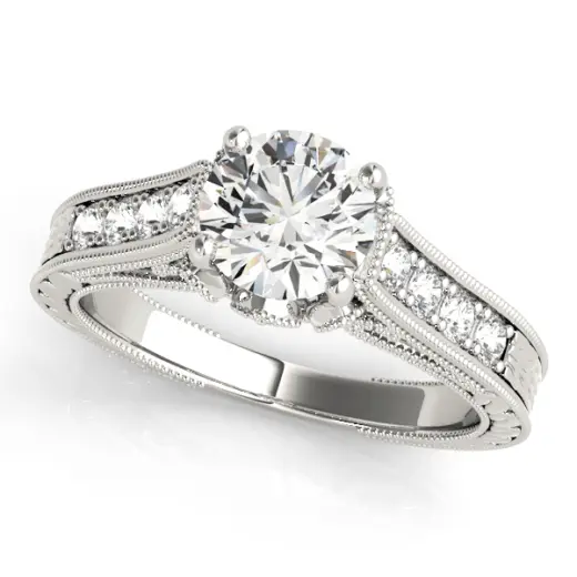The Faye Single-Row Engagement Ring