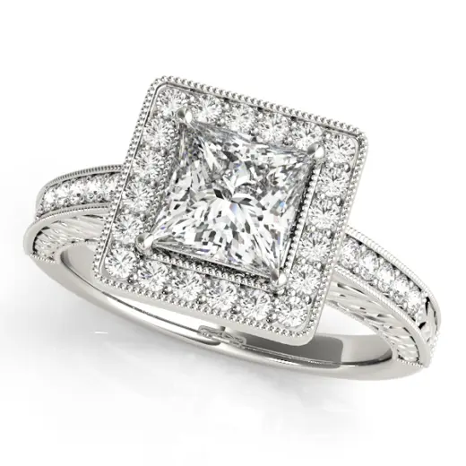 The Serena Halo Engagement Ring