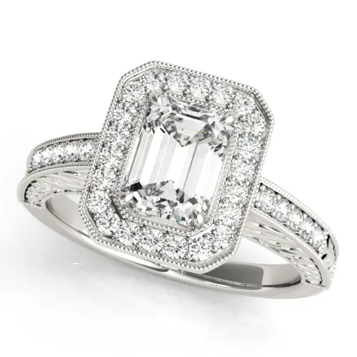 The Rosemary Halo Engagement Ring