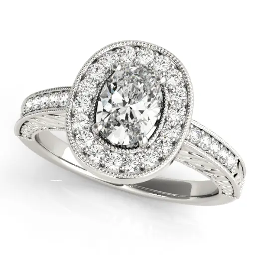 The Guinevere Halo Engagement Ring