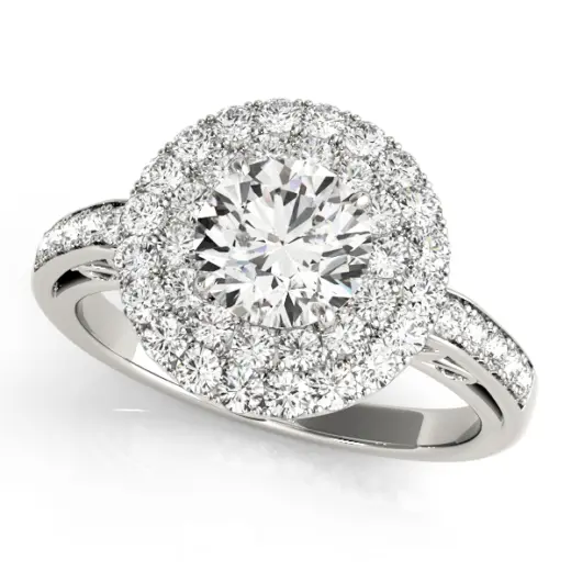 The Millicent Double Halo Engagement Ring