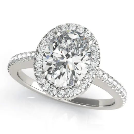 The Livia Halo Engagement Ring