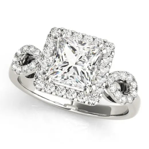 The Amelia Halo Engagement Ring II