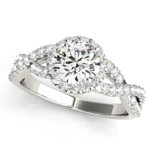 The Yvonne Halo Engagement Ring