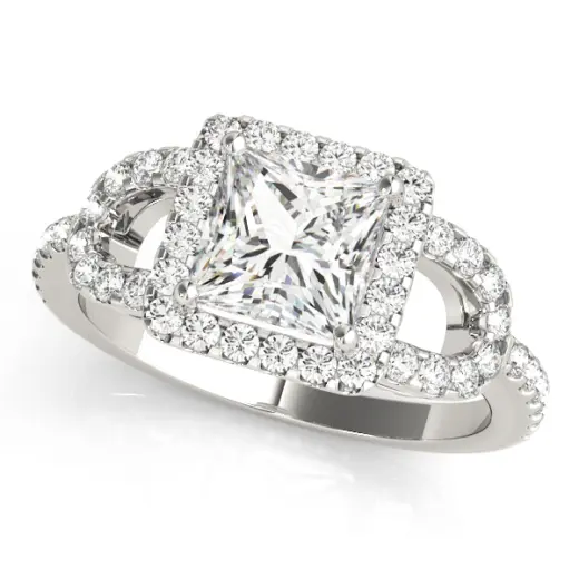 The Evelyn Halo Engagement Ring III