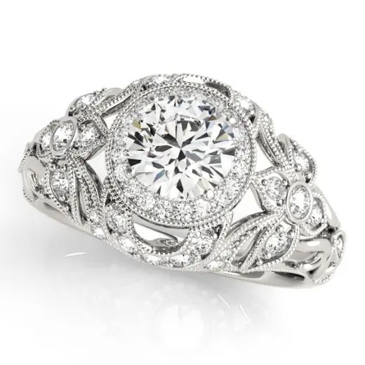 The Genevieve Halo Engagement Ring