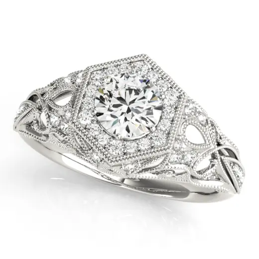 The Estelle Halo Engagement Ring