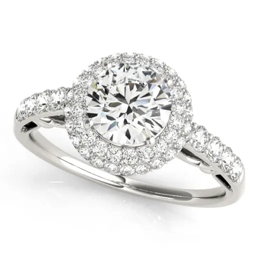 The Georgia Double Halo Engagement Ring