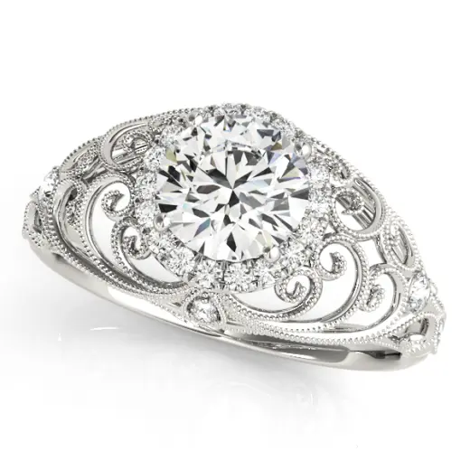 The Sarah Halo Engagement Ring