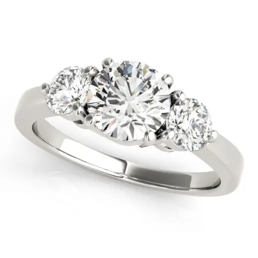 The Lucy Three-Stone Engagement Ring