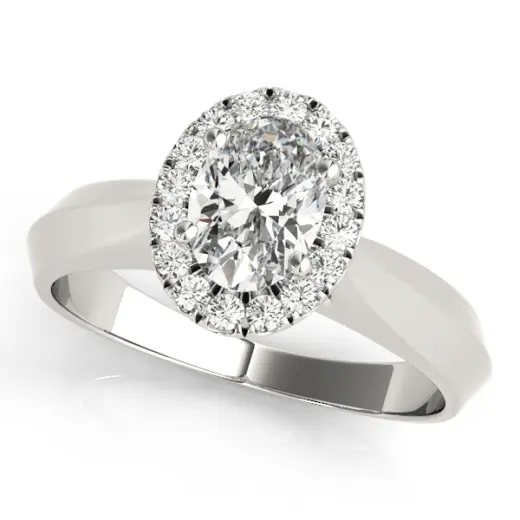 The Lydia Halo Engagement Ring