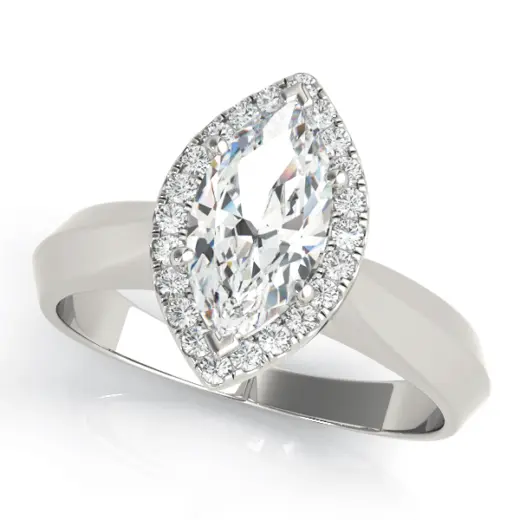 The Eva Halo Engagement Ring