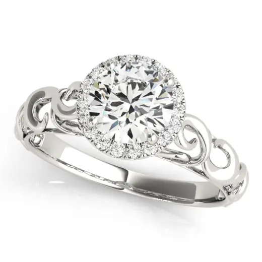 The Edith Halo Engagement Ring